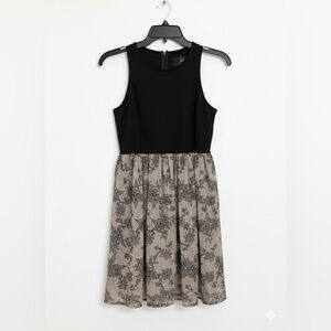 Jack by BB Dakota Black and Cream Midi Dress